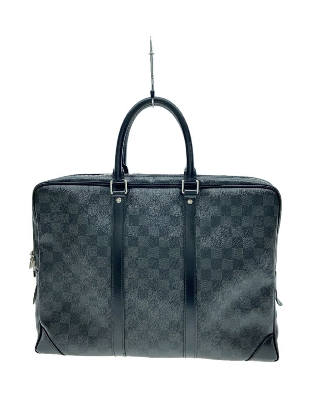 Louis Vuitton Porte Documents Voyage Damier Graphite Black